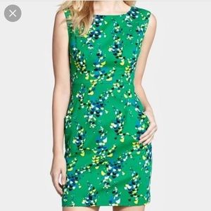 Plenty By Tracy Reese Petites Vanessa Green Confetti Field Sheath Mini Dress 8P